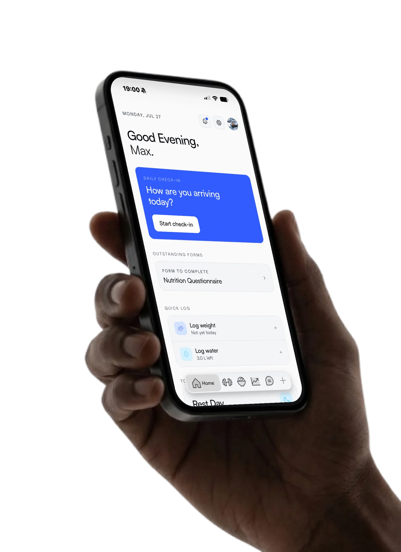 STRENUO coach dashboard with AI team briefing